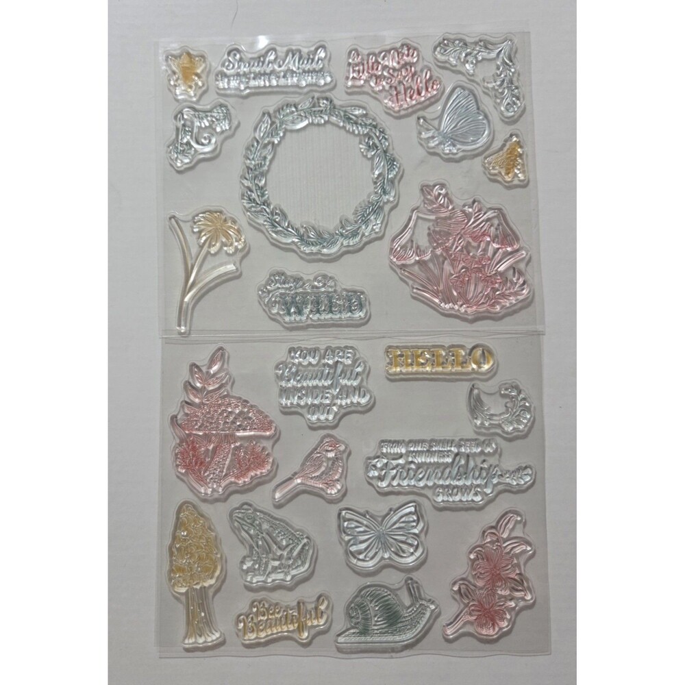 Diamond Press Cottage Garden‎ Stamp And Die Kit Stamps Cutting Dies Instructions